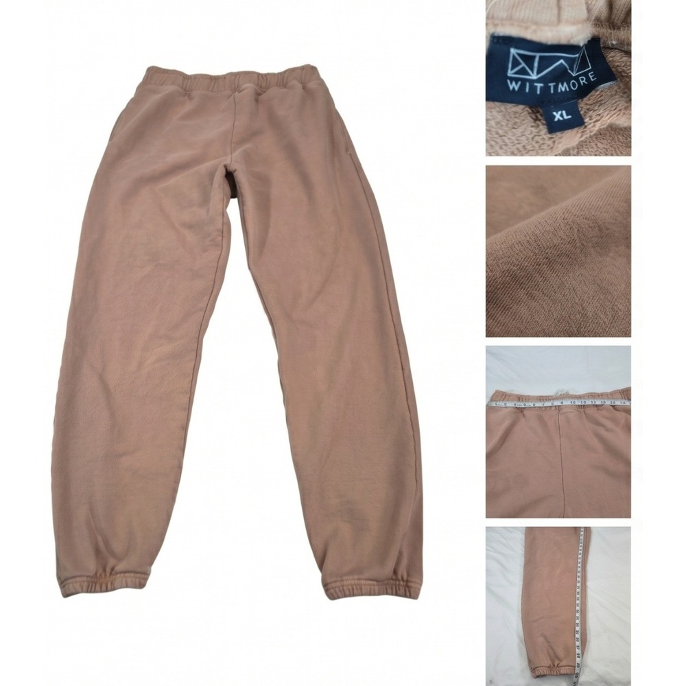 Standard Issue Wittmore Sweatpants XL Pink Tan Slouchy Heavyweight USA Made